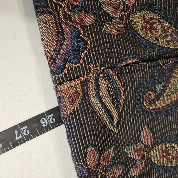 Vtg CJ Banks Tapestry Jacket Womens 1X Paisley Wearable Art Lined Button Up - Picture 8 of 8